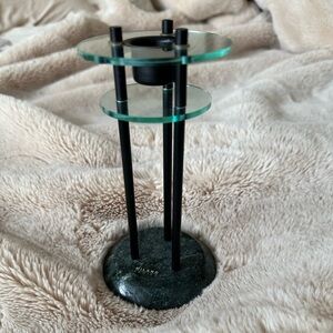 NWT Milano Series Marble & Glass Candlestick Holder